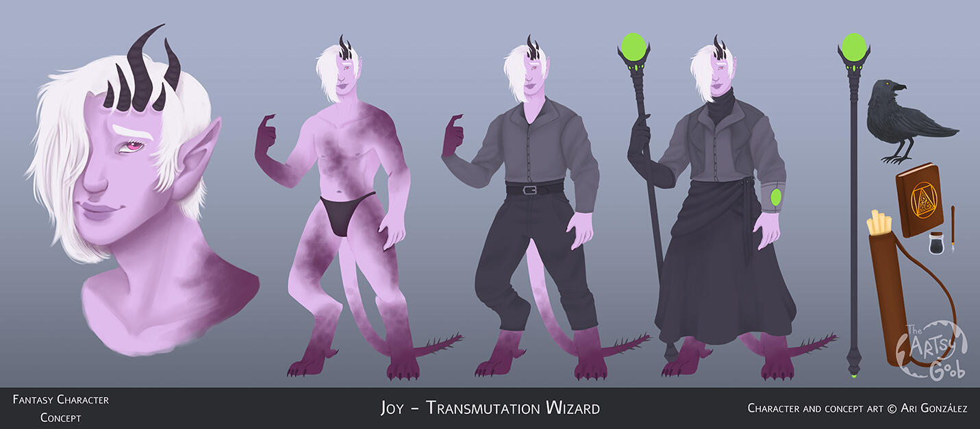 Joy - Transmutation Wizard concept art